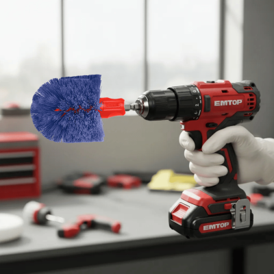 EMTOP ECB0301 3.5" Drill Brush Attachment