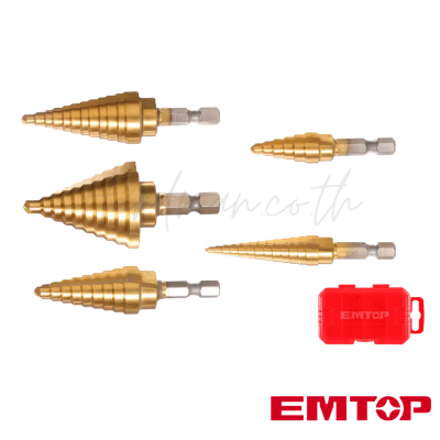 ชุดดอกสว่านเจดีย์ 5 ชิ้น EMTOP รุ่น ESDL2051