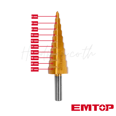 EMTOP 10-20mm Step Drill Bit Model ESDL42203