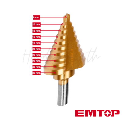 EMTOP 6-35mm Step Drill Bit Model ESDL63503