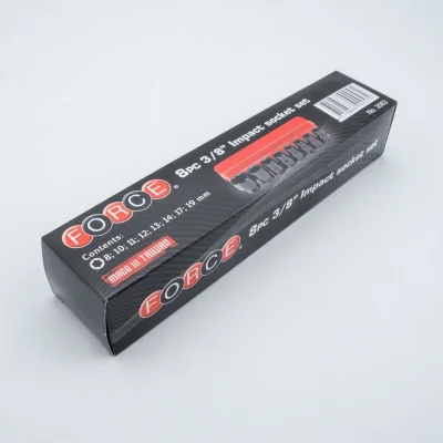 ชุดบ๊อกซ์ลมสั้น 3/8" 8ชิ้น FORCE รุ่น 3083 