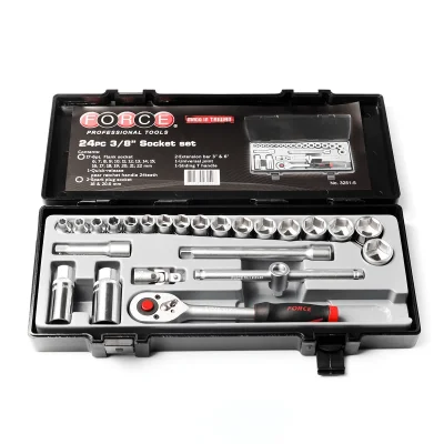 ชุดลูกบล็อก 6เหลี่ยม 3/8" 24ชิ้น FORCE รุ่น 3251-5