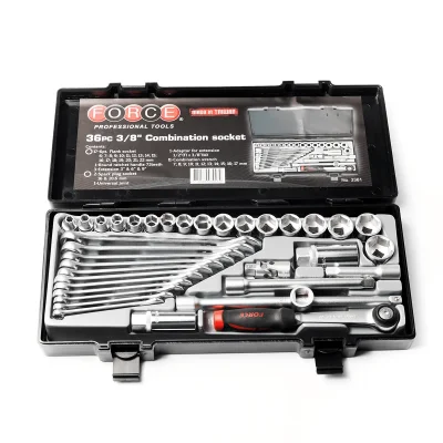 ชุดลูกบล็อกมอเตอร์ไซค์ 3/8 36ชิ้น FORCE รุ่น 3361 ชุดลูกบล็อกมอเตอร์ไซค์ 3/8 36ชิ้น FORCE รุ่น 3361