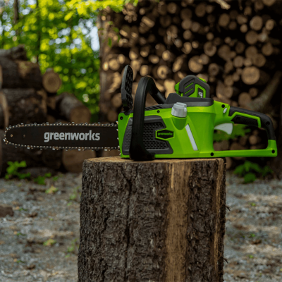 GREENWORKS D40CS25 10-Inch Cordless Chainsaw