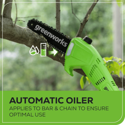 GREENWORKS G40PSH 2IN1 Pole Saw & Hedge Trimmer