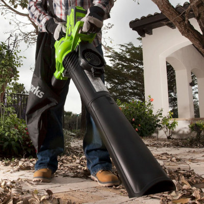 GREENWORKS GD40BVII Cordless Leaf Blower & Vacuum