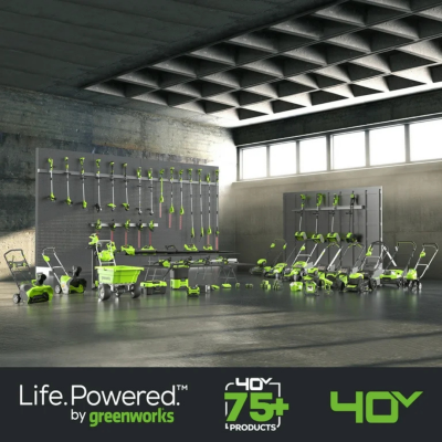 GREENWORKS GD40BVII Cordless Leaf Blower & Vacuum