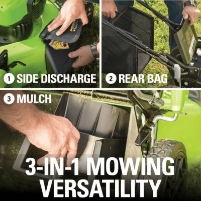 GREENWORKS GD40LM46HP 18-Inch Cordless Lawn Mower