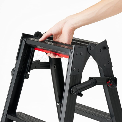 บันไดพับอเนกประสงค์ 3 ขั้น HASEGAWA รุ่น RYZB-09a (สีดำ)