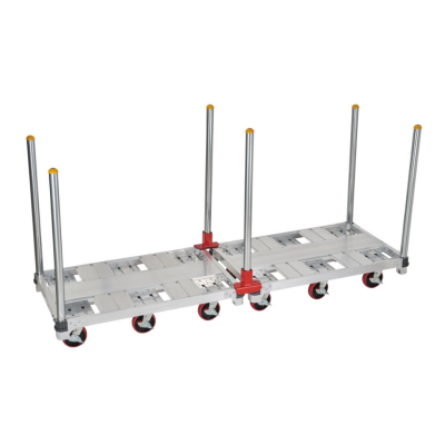 รถเข็นดอลลี่อลูมิเนียมขนาดเล็ก 1 ตัน 6 ล้อ HASEGAWA รุ่น FC6-1275