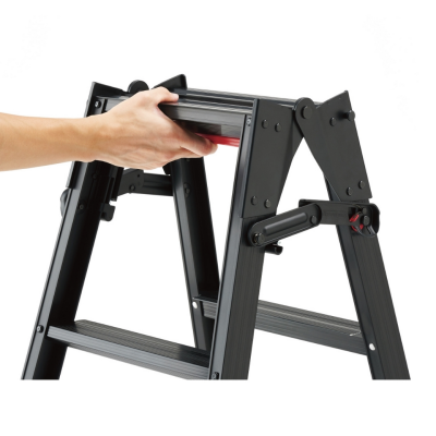 บันไดอะลูมิเนียม 3 ขั้น HASEGAWA รุ่น RHB-09a (สีดำ)