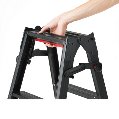 บันไดอะลูมิเนียม 4 ขั้น HASEGAWA รุ่น RHB-12a (สีดำ)