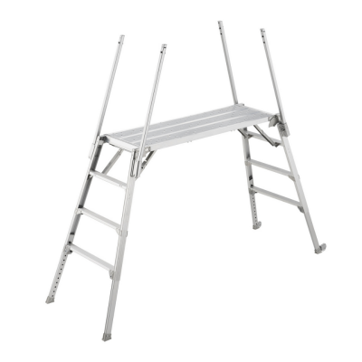 บันไดนั่งร้าน อะลูมิเนียม 4 ขั้น HASEGAWA รุ่น DUK-1516T (พร้อมราวจับ)