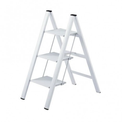 Aluminum folding ladder, 3 steps, HASEGAWA model SJ-3d.