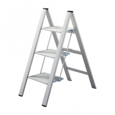 Aluminum folding ladder, 3 steps, HASEGAWA model SJ-3d.