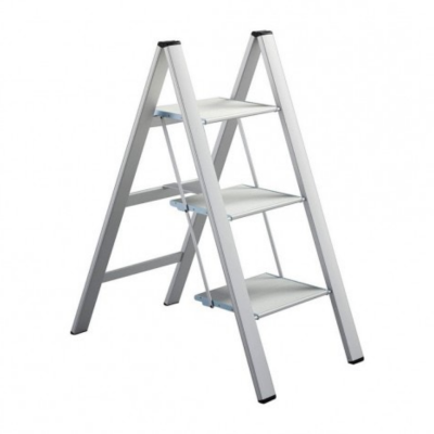 Aluminum folding ladder, 3 steps, HASEGAWA model SJ-3d.