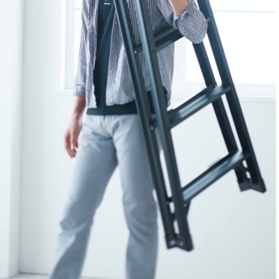 HASEGAWA RZB-09b Aluminum Step Ladder (3 Steps)