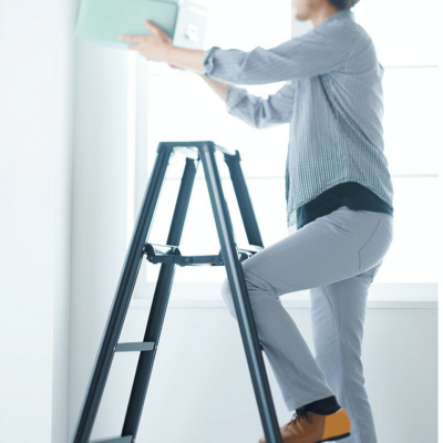 HASEGAWA RZB-09b Aluminum Step Ladder (3 Steps)