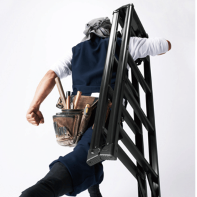 HASEGAWA RZB-09b Aluminum Step Ladder (3 Steps)