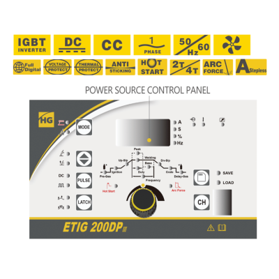 HUGONG ETIG 200DP III (COLD TACK) argon arc welding inverter