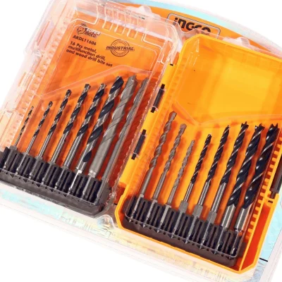 ชุดดอกสว่านอเนกประะสงค์ก้านหกเหลี่ยม 16 ชิ้น INGCO รุ่น AKDL11606