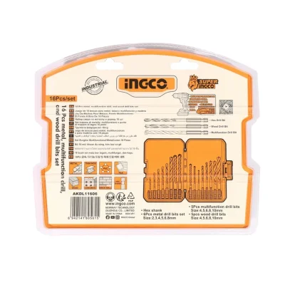 INGCO ชุดดอกสว่านอเนกประะสงค์ 16 ชิ้น รุ่น AKDL11606 (2)