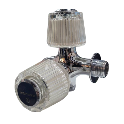 KAKUDAI Dual Outlet Faucet with Clear Crystal Handles