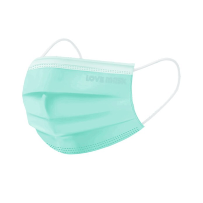 หน้ากากอนามัยทางการแพทย์ แมสก์ปิดปาก แมสก์ปิดจมูก LoveMask สีเขียว รุ่น LoveMask Green หน้ากากอนามัยทางการแพทย์ แมสก์ปิดปาก แมสก์ปิดจมูก LoveMask สีเขียว รุ่น LoveMask Green