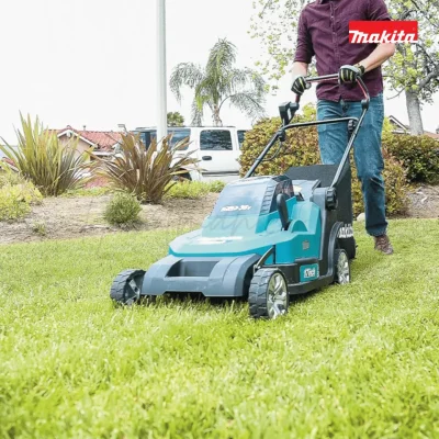 17-inch cordless lawnmower cart with drive system MAKITA model DLM432
