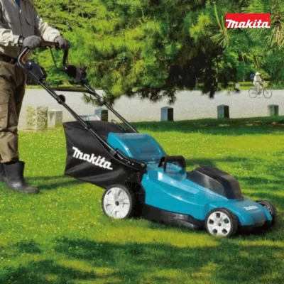 21-inch cordless lawnmower cart with drive system MAKITA model DLM539