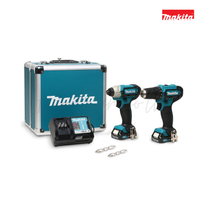 ชุดสว่านเจาะไร้สายเเละไขควงกระแทกไร้สาย 12V MAKITA  รุ่น CLX224X1 (DF333DZ+TD110DZ)