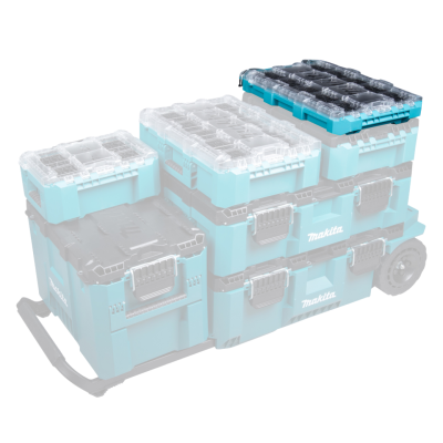 กล่องเครื่องมือฝาใส MAKTRAK SIZE LOW MAKITA รุ่น P-91051