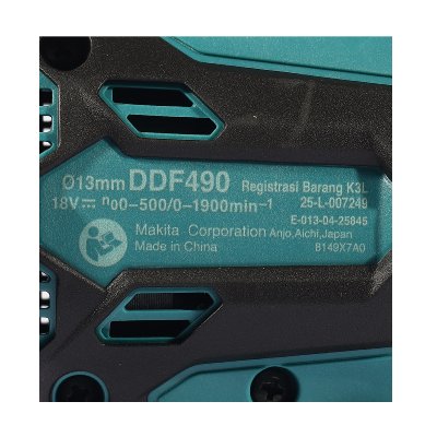 MAKITA DDF490WVE Cordless Driver Drill Battary 18V LXT Basic 2Ah x2 , Charger DCB18WA