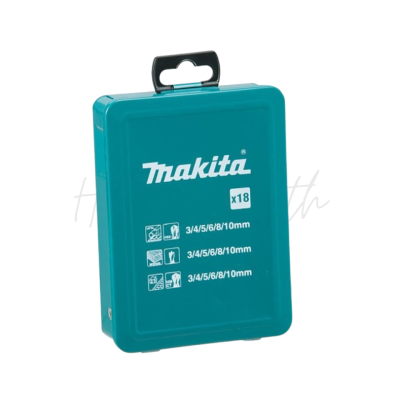ชุดดอกสว่านเจาะ ไม้ เหล็ก ปูน (18 ดอก) MAKITA รุ่น D-46399