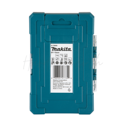 Makita D-72849 HSS-TiN Metal Drill Bit Set, 1-10mm (10 Pcs)