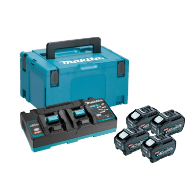 ชุดแบตเตอรี่และแท่นชาร์จ 40 V 5.0 Ah MAKITA รุ่น MP191U54-5 ชุดแบตเตอรี่และแท่นชาร์จ 40 V 5.0 Ah MAKITA รุ่น MP191U54-5