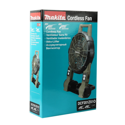 พัดลมไร้สาย 10 นิ้ว 18V MAKITA รุ่น DCF201ZX1O สี Olive (เครื่องเปล่า)