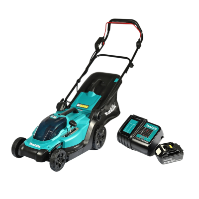 รถเข็นตัดหญ้าไร้สาย 18V MAKITA รุ่น DLM330SF (มาพร้อมแบตเตอรี่เเละแท่นชาร์จ) รถเข็นตัดหญ้าไร้สาย 18V MAKITA รุ่น DLM330SF (มาพร้อมแบตเตอรี่เเละแท่นชาร์จ)