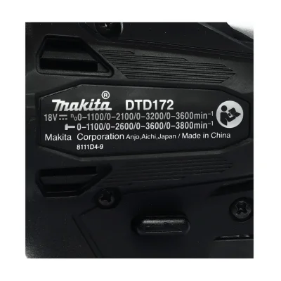 สว่านอิมแพคไร้สาย18โวลต์ MAKITA รุ่น DTD172ZB (เครื่องเปล่า)