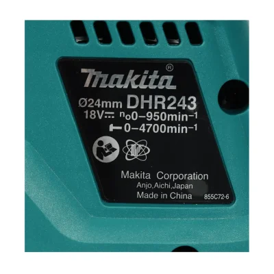ชุดสว่านโรตารี่ไร้สาย 18 โวลต์ 24 มม. MAKITA รุ่น DHR243RFE