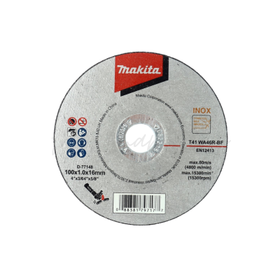 Makita D-77148 4" Stainless Steel Cutting Disc