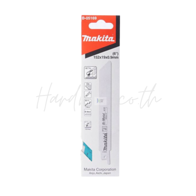 Makita B-05169 6" Bi-Metal Reciprocating Saw Blade for Metal