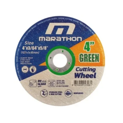 แผ่นตัดเหล็ก 4 นิ้ว MARATHON รุ่น GREEN CUT สีเขียว