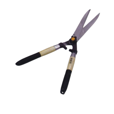 META Oak Wood Handle, Rubber-Coated Grass Shears No. JH-615