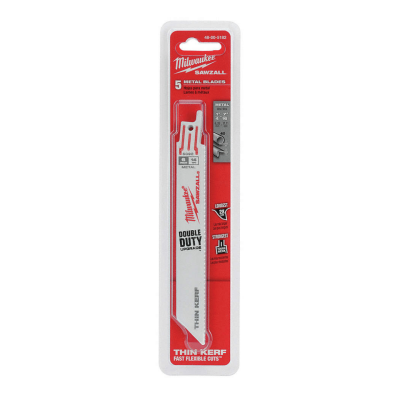 ใบเลื่อยซอว์ซอลตัดเหล็ก 6" 14 TPI MILWAUKEE รุ่น 48-00-5182 (5 ใบ/แพ็ค)