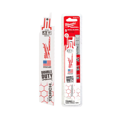 ใบเลื่อยซอว์ซอลตัดเหล็ก 6" 10 TPI TORCH MILWAUKEE รุ่น 48-00-5712 (5 ใบ/แพ็ค)