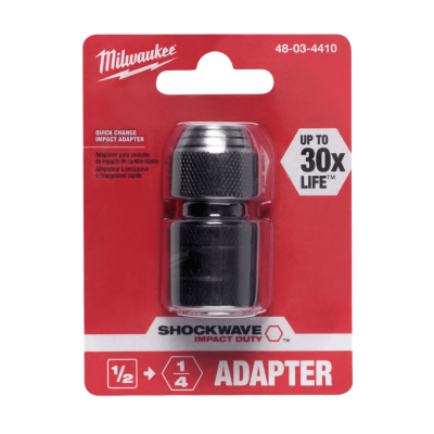 อะแดปเตอร์แปลงบล็อก 1/2" เป็น 1/4" Hex MILWAUKEE รุ่น 48-03-4410