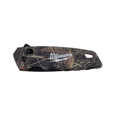 มีดพับฟันเลื่อยลายพรางระบบสปริงเปิด/ปิด MILWAUKEE รุ่น 48-22-1535