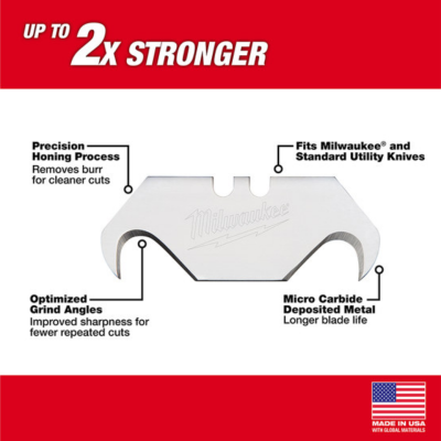 MILWAUKEE 48-22-1932 HOOK UTILITY BLADES (5Pc)