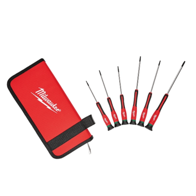 ชุดไขควงหัวทอร์ค Precision 6 ชิ้น MILWAUKEE รุ่น 48-22-2610